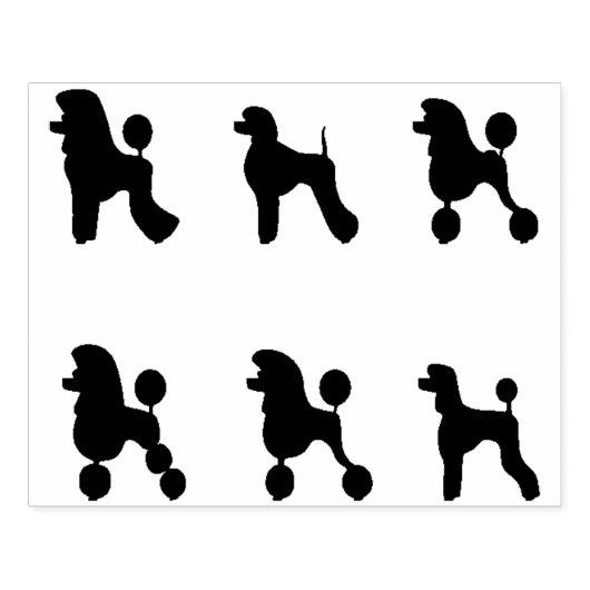 Poedel Kapsels Rubber Stamp Rubberstempel (Afrduk)