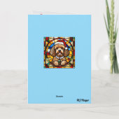 Poedel Kerst Kaart (Achterkant)