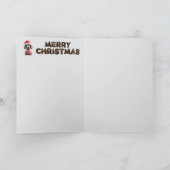 Poedel Kerst Kaart (Binnen)