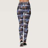 Poedel Kerst Seizoen Leggings (Achterkant)