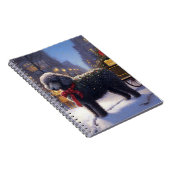 Poedel Kerst Seizoen Notitieboek (Rechterzijde)