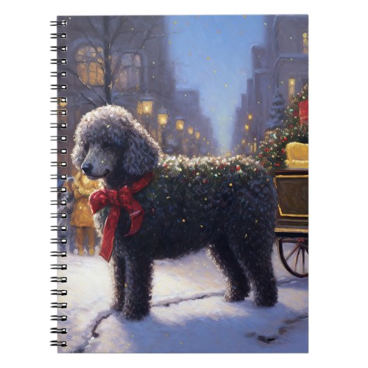 Poedel Kerst Seizoen Notitieboek (Voorkant)