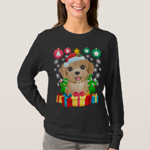 Poedel Kerstboom Ornamenten Xmas Schattige Hondenl T-shirt