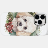 Poedel Kerstkrans Feestelijke Pup Case-Mate iPhone Case (Achterkant (horizontaal))