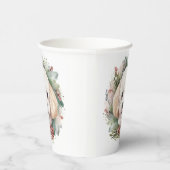 Poedel Kerstkrans Feestelijke Pup Papieren Bekers (Rechts)