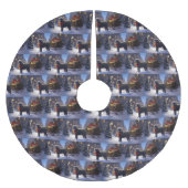 Poedel Kerstmis Feestelijk Seizoen Kerstboom Rok (Voorkant)