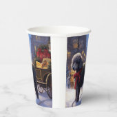 Poedel Kerstmis Feestelijk Seizoen Papieren Bekers (Rechts)