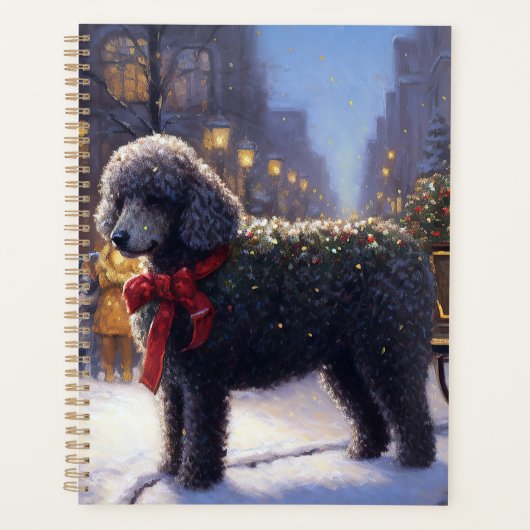 Poedel Kerstmis Feestelijk Seizoen Planner (Voorkant)