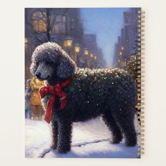 Poedel Kerstmis Feestelijk Seizoen Planner (Achterkant)