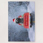Poedel Kerstmis Legpuzzel (Verticaal)