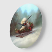 Poedel Kerstmis sneeuw winter Grote Klok (Hoek)