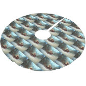 Poedel Kerstmis sneeuw winter Kerstboom Rok (Gekanteld)