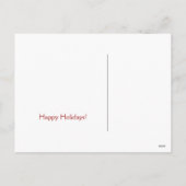 Poedel kerstwensen feestdagenkaart (Achterkant)