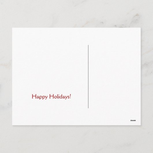 Poedel kerstwensen feestdagenkaart (Achterkant)