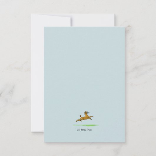 Poedel Legacy of Love Note Kaart (Achterkant)