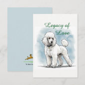 Poedel Legacy of Love Note Kaart (Voorkant / Achterkant)