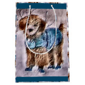 poedel liefhebbers kerst medium cadeauzakje (Voorkant)