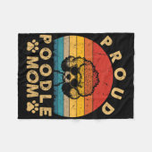 Poedel mam geschenken ik hou van mijn hond mam mam fleece deken (Voorkant (Horizontaal))