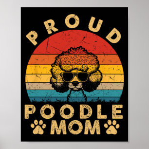 Poedel mam geschenken ik hou van mijn hond mam mam poster