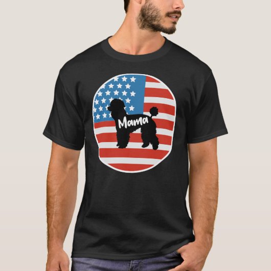 Poedel Mama T- T-shirt (Voorkant)