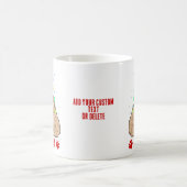 Poedel met kerst licht hond koffiemok (Center)