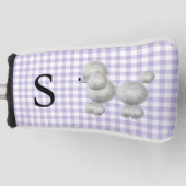  Poedel met Monogram Putter Hoesje Golfheadcover (Voorkant)