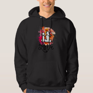 poedel moeder en poedel liefhebbers kleurrijk hoodie