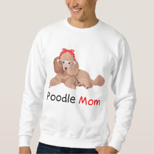 Poedel Moeder Hond Bandana Pet Lover Gift Vrouwen Trui