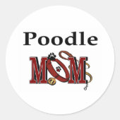 Poedel Moeder Sticker (Voorkant)
