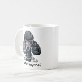 Poedel mok voor het hondenliefhebber. (Voorkant links)