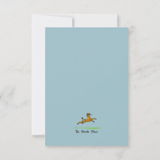 Poedel Note Kaart (Achterkant)