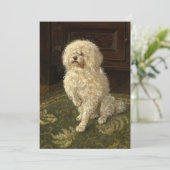 Poedel op een groen tapijt | George L. Harrison (Staand voorkant)