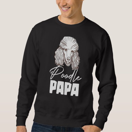 Poedel Papa Dier Pup Puppy Pet Hond Eigenaar Trui (Voorkant)