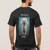 Poedel Papa Goofy Dog Daddy T-shirt (Achterkant)