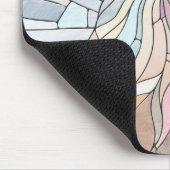 Poedel - pastel mozaïek kunst muismat (Hoek)