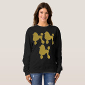 Poedel Prints Gouden Poedel Decor Poedel Gratis Trui (Voorkant volledig)
