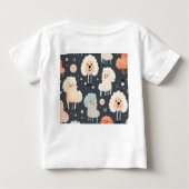 Poedel puppy baby T-shirt (Achterkant)