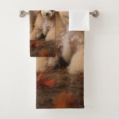 Poedel Puppy Herfst Delight Pompoen Bad Handdoek (Insitu)