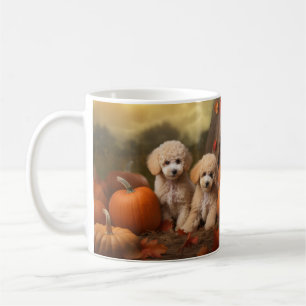 Poedel Puppy Herfst Delight Pompoen Koffiemok
