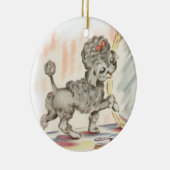  Poedel puppy in spiegelbeeld Keramisch Ornament (Rechts)