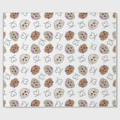 Poedel Puppy Liefde Cadeaupapier (Vlak)