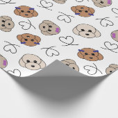 Poedel Puppy Liefde Cadeaupapier (Hoek)