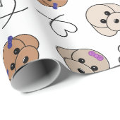 Poedel Puppy Liefde Cadeaupapier (Rol Hoek)