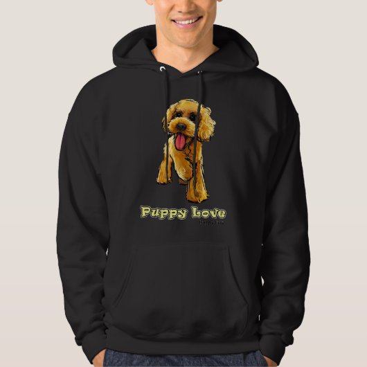 Poedel Puppy Liefde Hoodie (Voorkant)