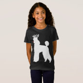 Poedel rendier kersthond t-shirt (Voorkant volledig)