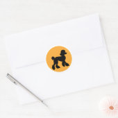 poedel ronde sticker (Envelop)