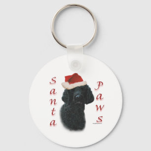 Poedel Santa Paws Sleutelhanger