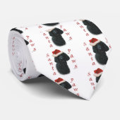 Poedel Santa Paws Stropdas (Opgerold)