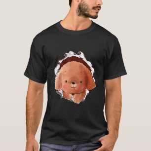 Poedel Schattige Puppy Schattig Dieren Pup Paws To T-shirt