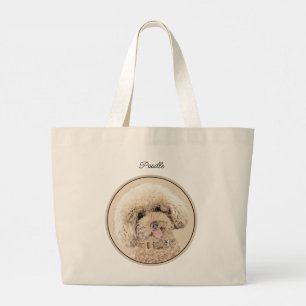 Poedel Schilderen Speelgoed Abrikoscrème Originele Grote Tote Bag